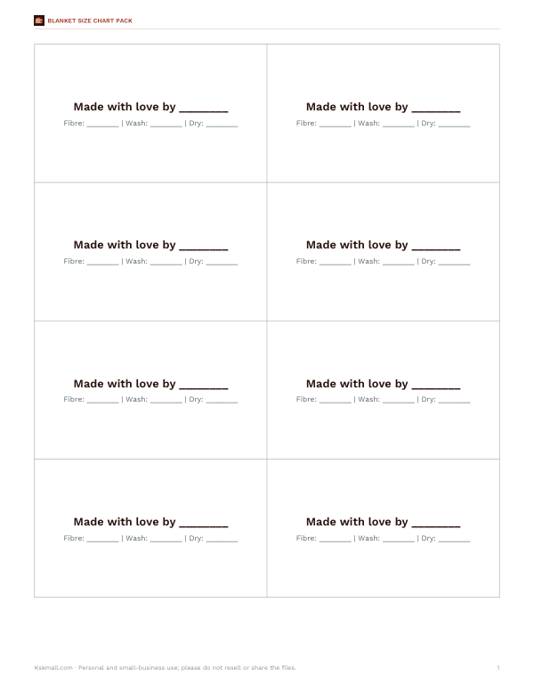 Preview of Printable Gift and Care Tags